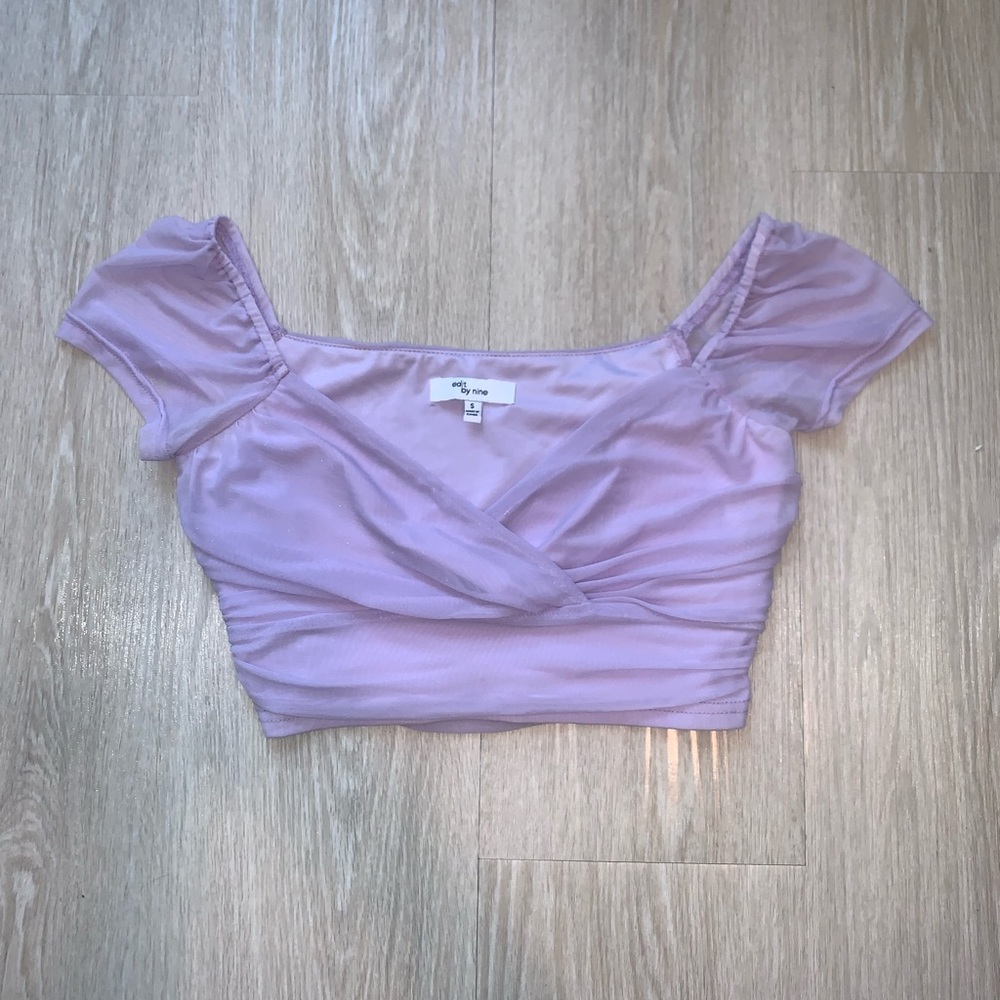 Purple crop top